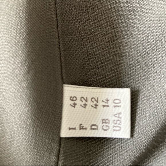 Alberta Ferretti authentic luxury grey dress, size 8-10 - Picture 10 of 11